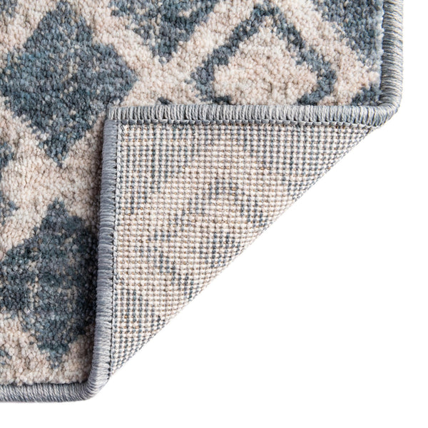 Geo Garden Lattice Collection Area Rug -  Andalusia Rectangle Harbor Blue  lifestyle 75