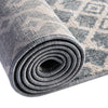Geo Garden Lattice Collection Area Rug -  Andalusia Round Harbor Blue  lifestyle 174