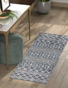 Geo Garden Lattice Collection Area Rug -  Andalusia Runner Harbor Blue  lifestyle 109