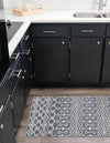 Geo Garden Lattice Collection Area Rug -  Andalusia Runner Harbor Blue  lifestyle 124