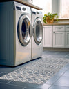 Geo Garden Lattice Collection Area Rug -  Andalusia Runner Harbor Blue  lifestyle 154
