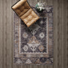 Desert Modern Eco Rug Series Collection Area Rug -  Mojave Rectangle Charcoal Gray  lifestyle 25