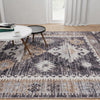 Desert Modern Eco Rug Series Collection Area Rug -  Mojave Rectangle Charcoal Gray  lifestyle 32