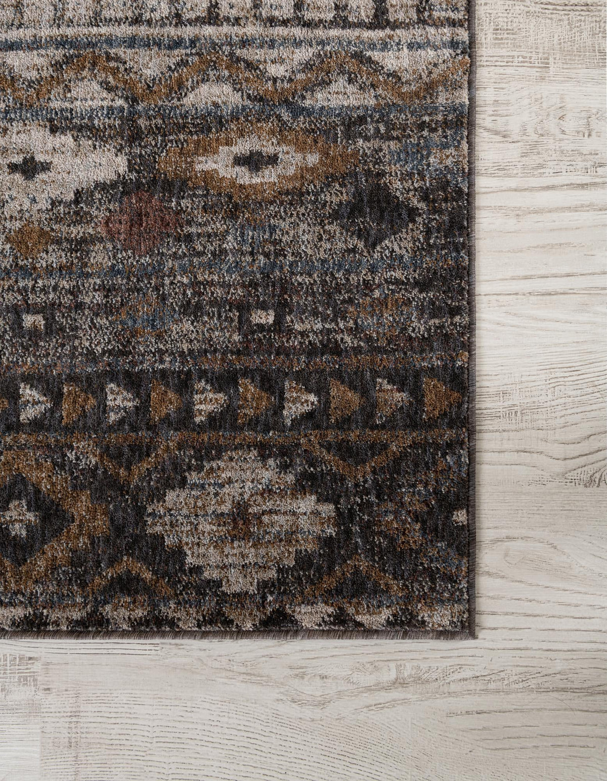 Desert Modern Eco Rug Series Collection Area Rug -  Mojave Rectangle Charcoal Gray  lifestyle 8