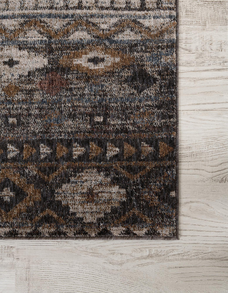 Desert Modern Eco Rug Series Collection Area Rug -  Mojave Rectangle Charcoal Gray  lifestyle 8