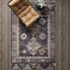 Desert Modern Eco Rug Series Collection Area Rug -  Mojave Rectangle Charcoal Gray  lifestyle 28