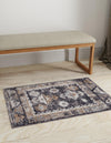 Desert Modern Eco Rug Series Collection Area Rug -  Mojave Rectangle Charcoal Gray  lifestyle 16