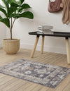 Desert Modern Eco Rug Series Collection Area Rug -  Mojave Rectangle Charcoal Gray  lifestyle 19