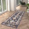Desert Modern Eco Rug Series Collection Area Rug -  Mojave Runner Charcoal Gray  lifestyle 66