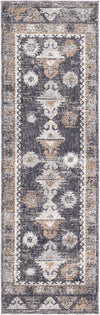 Desert Modern Eco Rug Series Collection Area Rug -  Mojave Runner Charcoal Gray  lifestyle 38