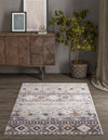 Desert Modern Eco Rug Series Collection Area Rug -  Sonora Rectangle Khaki Gray  lifestyle 17