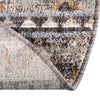 Desert Modern Eco Rug Series Collection Area Rug -  Sonora Round Khaki Gray  lifestyle 41
