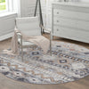 Desert Modern Eco Rug Series Collection Area Rug -  Sonora Round Khaki Gray  lifestyle 53
