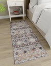 Desert Modern Eco Rug Series Collection Area Rug -  Sonora Runner Khaki Gray  lifestyle 48