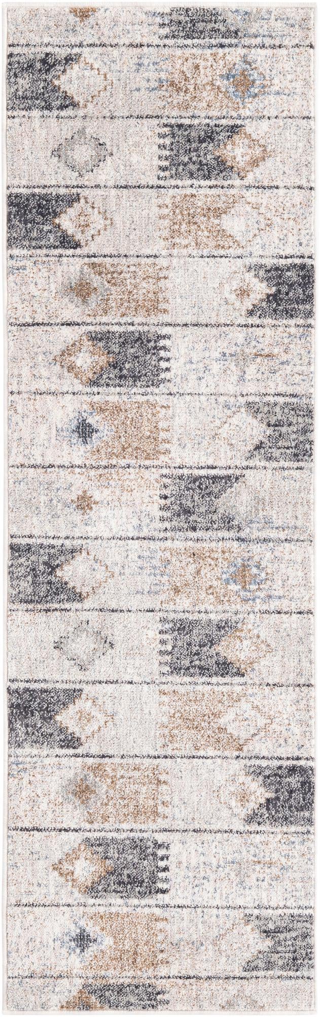 Desert Modern Eco Rug Series Collection Area Rug -  Taos Runner Ivory  lifestyle 27