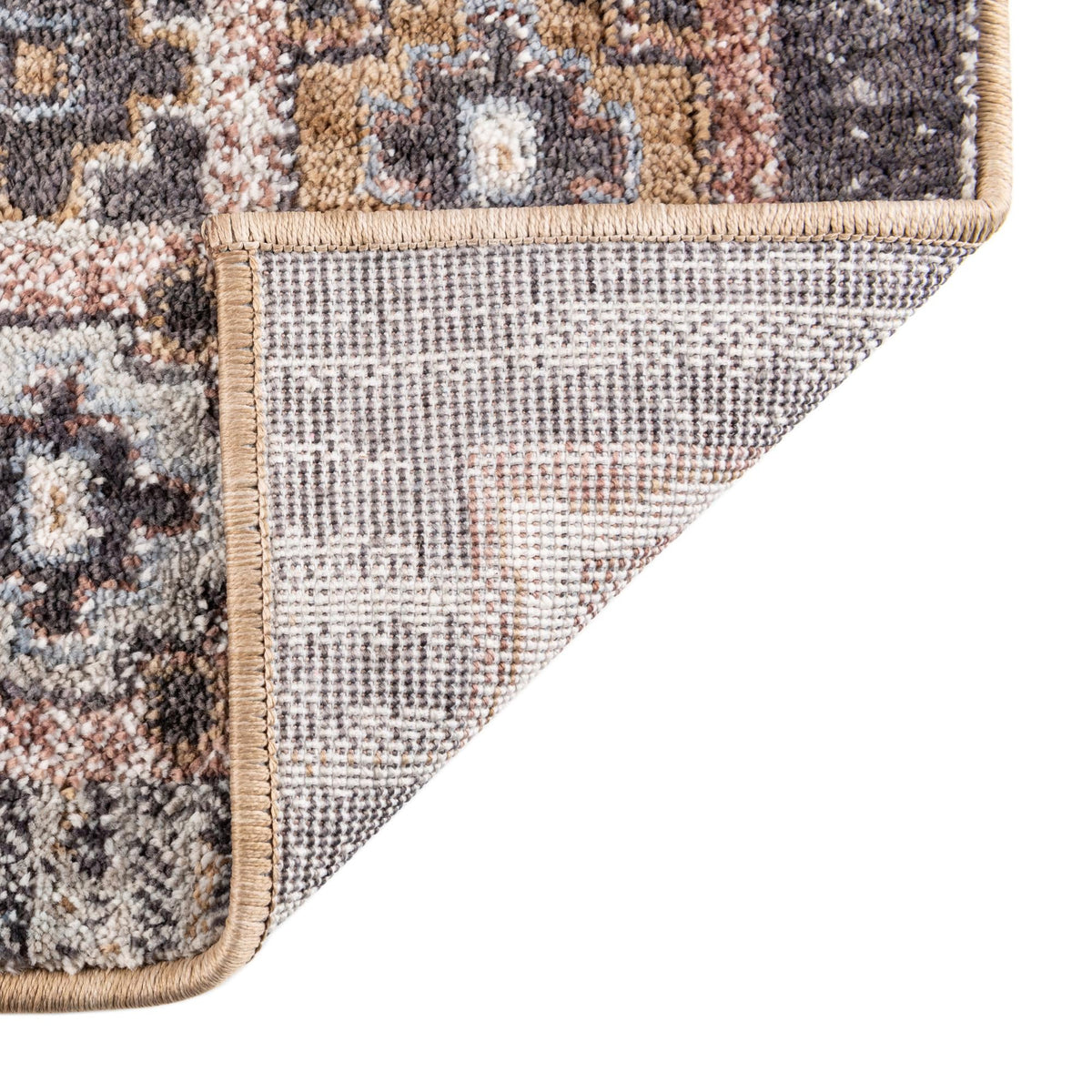 Desert Modern Eco Rug Series Collection Area Rug -  Navajo Rectangle Khaki Gray  lifestyle 12