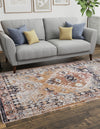 Desert Modern Eco Rug Series Collection Area Rug -  Navajo Rectangle Khaki Gray  lifestyle 14