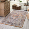 Desert Modern Eco Rug Series Collection Area Rug -  Navajo Rectangle Khaki Gray  lifestyle 22