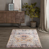 Desert Modern Eco Rug Series Collection Area Rug -  Navajo Rectangle Khaki Gray  lifestyle 31