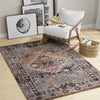 Desert Modern Eco Rug Series Collection Area Rug -  Navajo Rectangle Khaki Gray  lifestyle 33