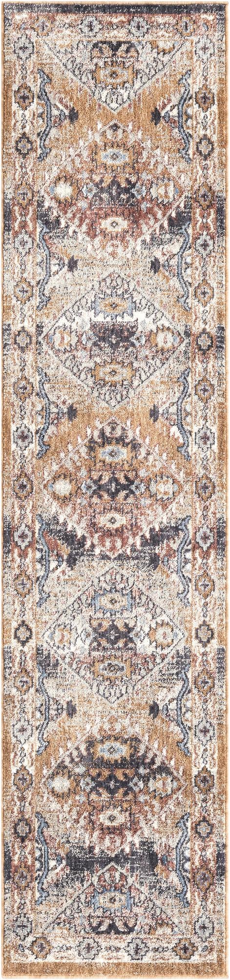 Desert Modern Eco Rug Series Collection Area Rug -  Navajo Runner Khaki Gray  lifestyle 40