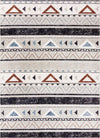 Desert Modern Eco Rug Series Collection Area Rug -  Arches Rectangle Gray  lifestyle 2