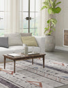 Desert Modern Eco Rug Series Collection Area Rug -  Arches Rectangle Gray  lifestyle 13