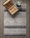 Desert Modern Eco Rug Series Collection Area Rug -  Arches Rectangle Gray  lifestyle 7
