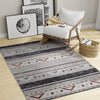 Desert Modern Eco Rug Series Collection Area Rug -  Arches Rectangle Gray  lifestyle 24