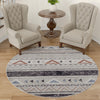 Desert Modern Eco Rug Series Collection Area Rug -  Arches Round Gray  lifestyle 52