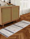 Desert Modern Eco Rug Series Collection Area Rug -  Arches Runner Gray  lifestyle 33