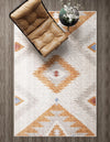 Desert Modern Eco Rug Series Collection Area Rug -  Zion Rectangle Ivory  lifestyle 9