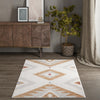 Desert Modern Eco Rug Series Collection Area Rug -  Zion Rectangle Ivory  lifestyle 21