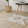 Desert Modern Eco Rug Series Collection Area Rug -  Zion Rectangle Ivory  lifestyle 27