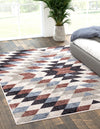 Desert Modern Eco Rug Series Collection Area Rug - Sedona Rectangle Multi  lifestyle 2