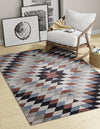 Desert Modern Eco Rug Series Collection Area Rug - Sedona Rectangle Multi  lifestyle 3