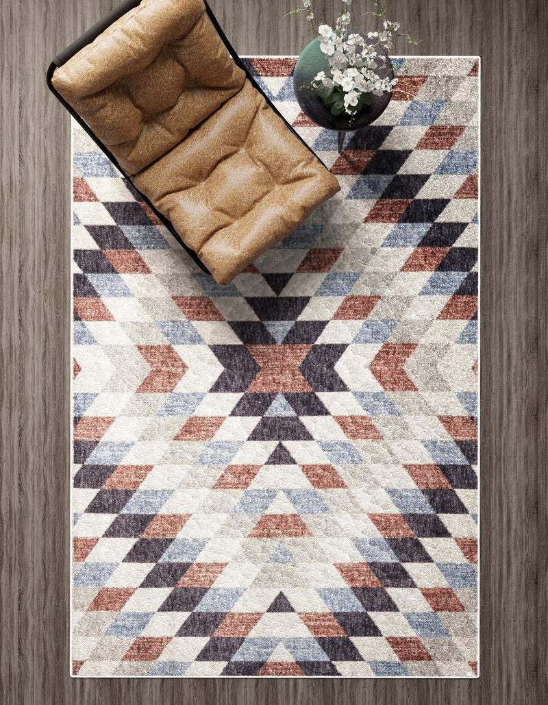 Desert Modern Eco Rug Series Collection Area Rug - Sedona Rectangle Multi  lifestyle 10