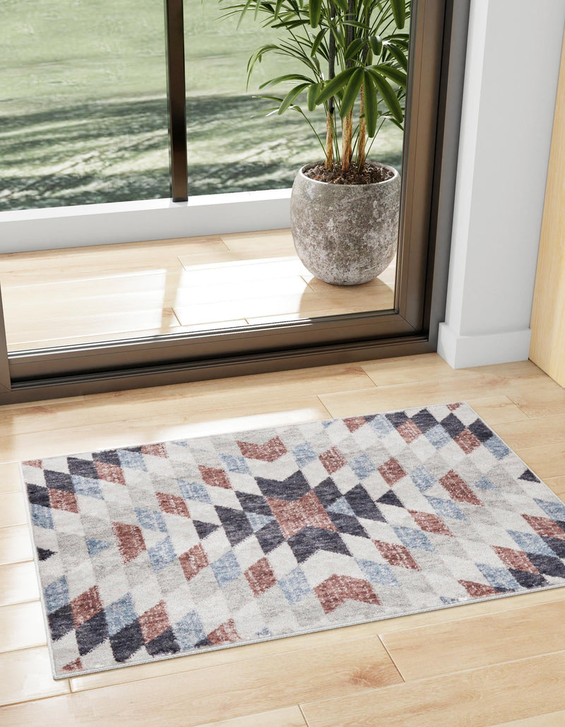 Desert Modern Eco Rug Series Collection Area Rug - Sedona Rectangle Multi  lifestyle 4