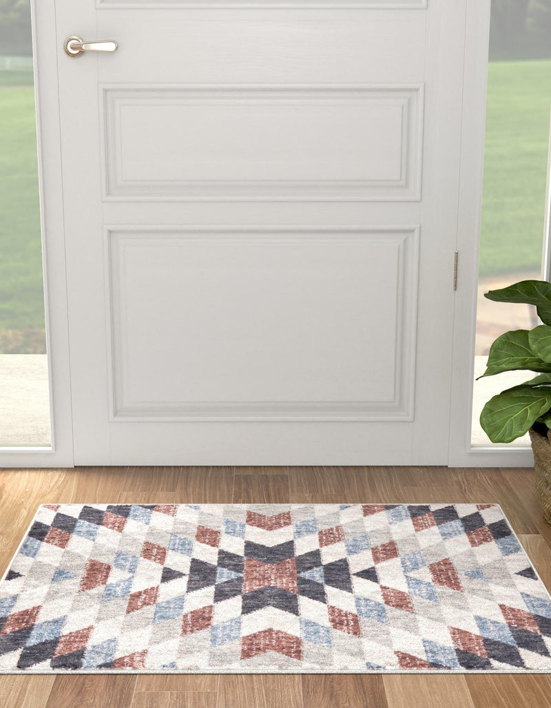 Desert Modern Eco Rug Series Collection Area Rug - Sedona Rectangle Multi  lifestyle 19