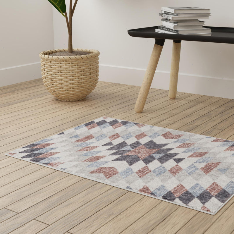 Desert Modern Eco Rug Series Collection Area Rug - Sedona Rectangle Multi  lifestyle 25