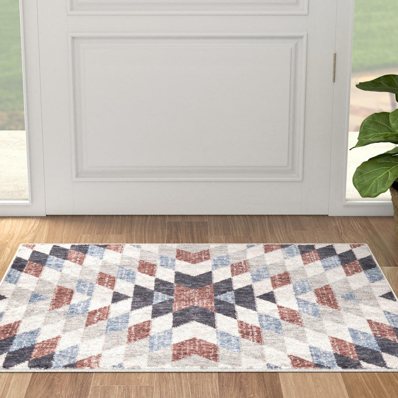 Desert Modern Eco Rug Series Collection Area Rug - Sedona Rectangle Multi  lifestyle 32