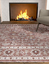 Heritage Harbor Collection Area Rug - Maritime Rectangle Dusty Rose  lifestyle 13