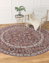 Heritage Harbor Collection Area Rug - Maritime Round Dusty Rose  lifestyle 127