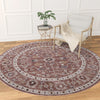 Heritage Harbor Collection Area Rug - Maritime Round Dusty Rose  lifestyle 151