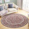 Heritage Harbor Collection Area Rug - Maritime Round Dusty Rose  lifestyle 159