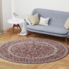 Heritage Harbor Collection Area Rug - Maritime Round Dusty Rose  lifestyle 160