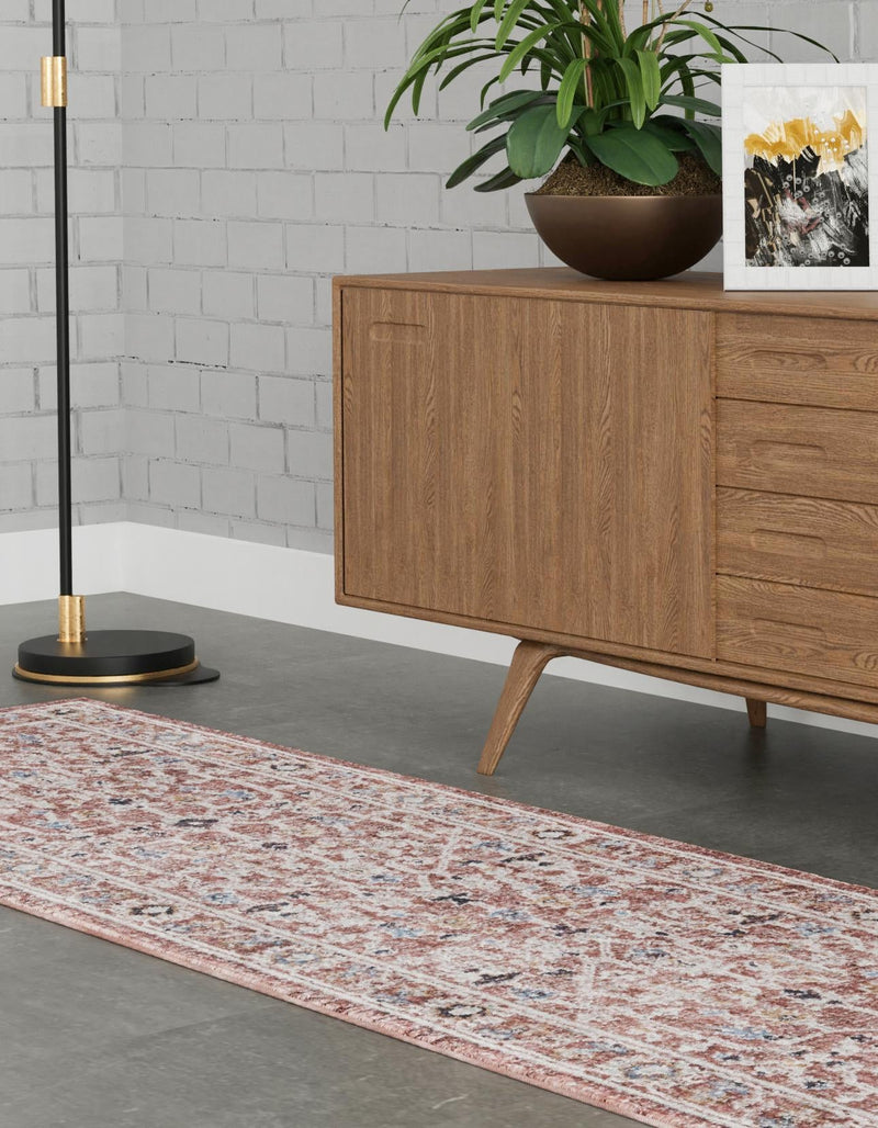 Heritage Harbor Collection Area Rug - Maritime Runner Dusty Rose  lifestyle 128