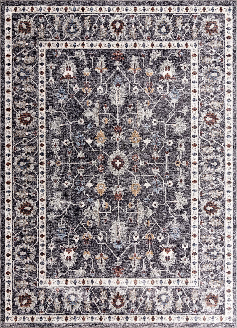 Heritage Harbor Collection Area Rug - Maritime Rectangle Charcoal Gray  lifestyle 4
