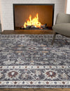 Heritage Harbor Collection Area Rug - Maritime Rectangle Charcoal Gray  lifestyle 19