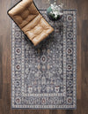 Heritage Harbor Collection Area Rug - Maritime Rectangle Charcoal Gray  lifestyle 23